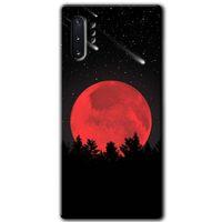 Potkal Hediye Fabrikası Samsung Galaxy Note 10 Plus Kılıf HD Desen Baskılı Arka Kapak - Kanlı Ay