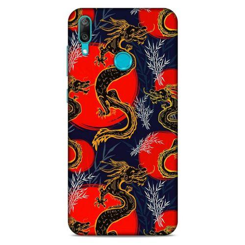 Huawei Y7 Prime 2019 Kılıf Dragons (30) Silicone Case Ejderha Cizimi