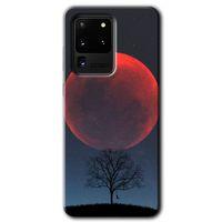 Samsung Galaxy S20 Ultra HD Baskılı Kılıf + 9D Tam Ekran Koruyucu - Kanlı Ay
