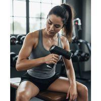 4 Başlıklı Darbeli Şarjlı Masaj Aleti Tabancası Kablosuz