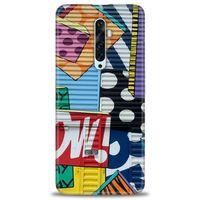 Oppo Reno 2Z Kılıf HD Baskılı Kılıf - Grafiti + Tam Ekran Koruyucu