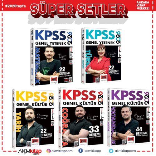 Yargı Yayınları 2026 KPSS Tamamı Çözümlü Deneme Seti 5 Kitap