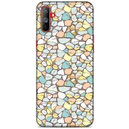 Oppo Realme C3 Kılıf Baskılı Özel Seri Taşlı (24) Darbe Emici Kılıf