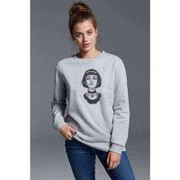 Sevginin Gücü Mathilda & Leon The Baskılı Gri Kadın Sweatshirt