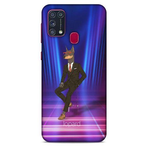 Samsung Galaxy M31 Kılıf FunnyMaX (44) Tough Armor Kılıf Fuşya Doberman