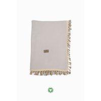 Bistyle Bistyle Organik Müslin 80x90 Fistolu Battaniye 70112 Taş