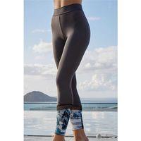 Kadın Desenli File Detaylı Uzun Tayt Berrak-11032