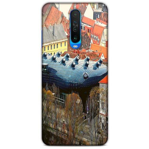 Xiaomi Poco X2 Kılıf Dünya Mimarisi (32) Soft Silikon Kılıf Kunsthaus Müzesi Avusturya