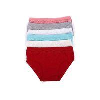 6 adet Kız Çocuk Dantelli Kız Bikini 408