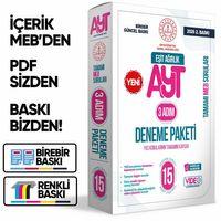 2026 3 Adım YKS-AYT Eşit Ağırlık (TM) MEBİ Özgün Sorular 15liDeneme Paketi VideoÇözümlü BASKI ÜCRETİ