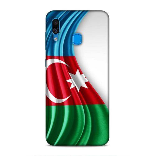 Samsung Galaxy A30 Uyumlu Kılıf Azarbaijan (21) Koruyucu Kapak Bayrak
