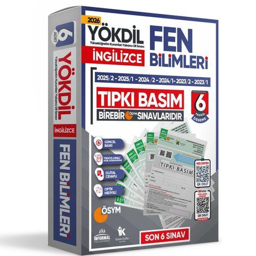2026 YÖKDİL İngilizce FEN BİLİMLERİ ÖSYM Çıkmış Soru Tıpkı Basım Deneme Paketi 6lı Türkiye Geneli