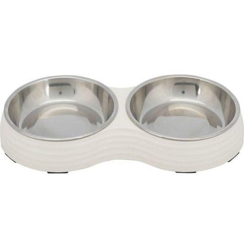 Trixie Kedi Mama Ve Su Kabı Melamin Paslanmaz Çelik 27x3x14 Cm