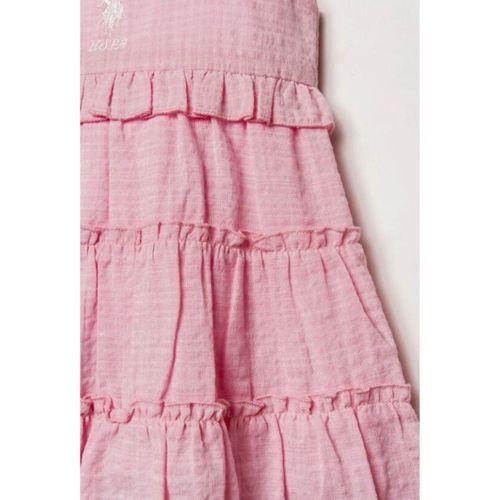 U.S. Polo Elbise USB3033 Pembe