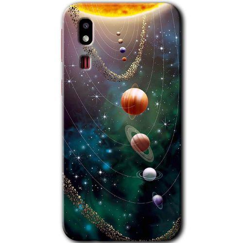 Galaxy A2 Core Kılıf HD Desen Baskılı Arka Kapak - Cosmos + Kırılmaz Cam