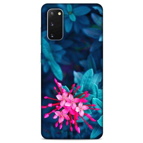 Lopard Samsung Galaxy S20 Uyumlu Kılıf Bahar (10) Full Koruma Kılıfı Pembe Çiçek
