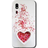 Potkal Hediye Fabrikası Samsung Galaxy A2 Core Kılıf HD Desen Baskılı Arka Kapak - Kalpli Şekerleme