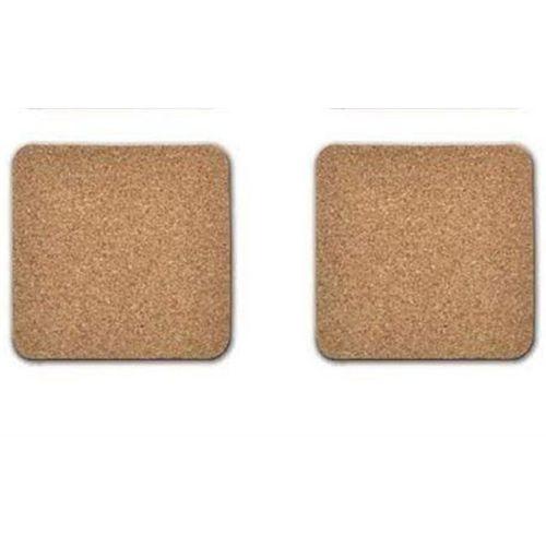 Ahşap Bardak Altlığı 2 Adet Çiçek Desen 10X10Cm