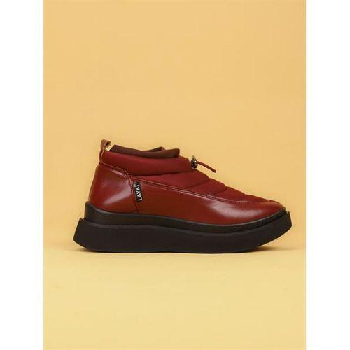 LUXOR Kadın Dolgulu Kışlık Bordo Sneaker Bot