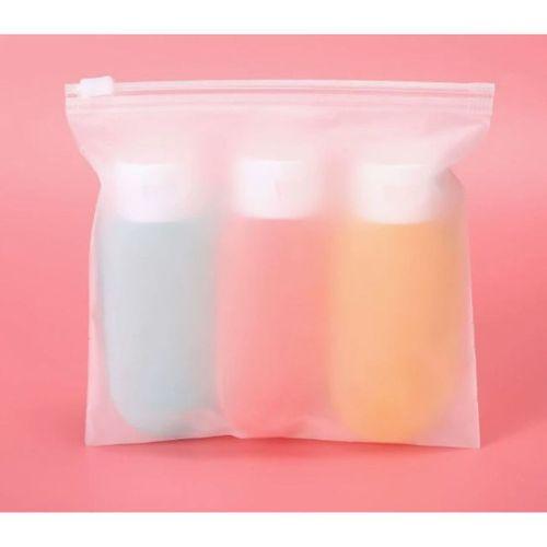 Seyahat Tipi Doldurulabilir Krem Şampuan Kutusu 3 lü Set