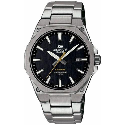 Casio EFR-S108D-1AVUDF Edifice Quartz Çelik Gri Siyah Kadran 40 mm Erkek Kol Saati