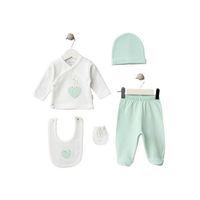Bebitof Baby Bebitof Kalpli Tavşan 5'Li Zıbın Set 20091 Mint