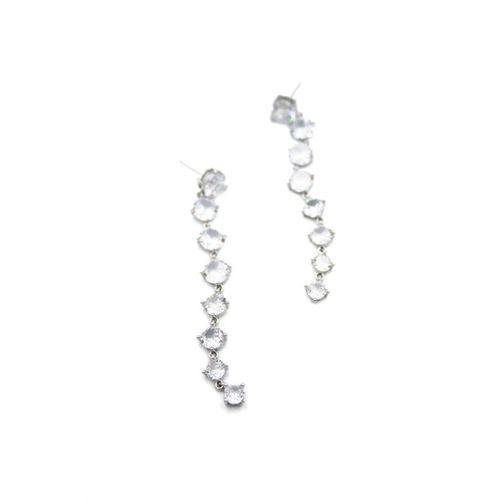 Zirkon Taşlı Küpe - Gümüş