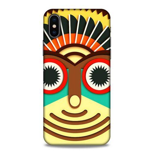 Lopard Apple iPhone XS Uyumlu Kılıf Soyut Sanat (3) Baskılı Kapak