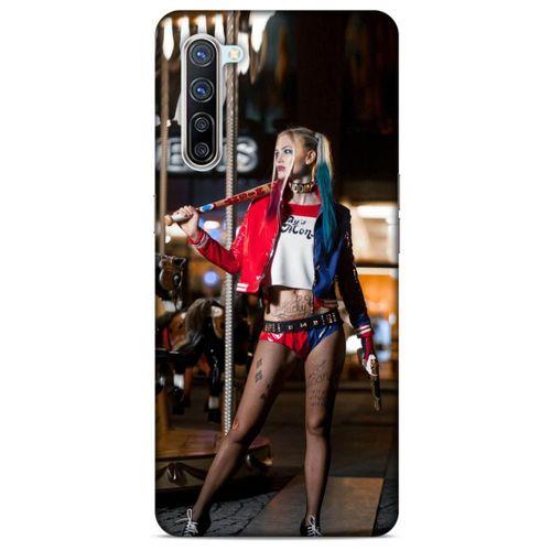 Oppo Reno 3 Pro 5g Uyumlu Kılıf Harley Quinn (24) Darbe Emici Kılıf Kiraz kırmızısı