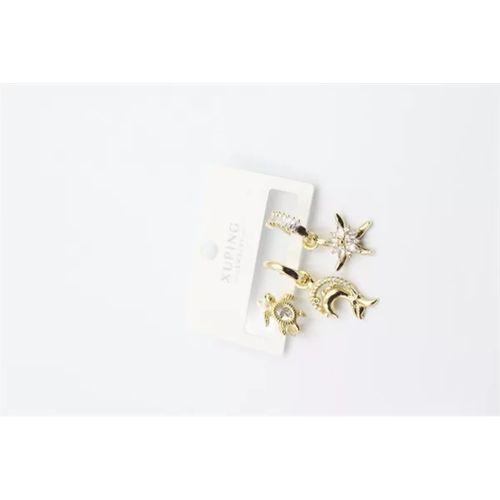 3'lü Xuping Küpe - Altın