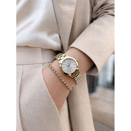 Ferrucci Çelik Kordon 2 Yıl Garantili 30 Mt Suya Dayanıklı Kadın Kol Saati+ BİLEKLİK 1301607.2