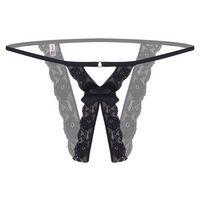 Özel Bölgesi Açık Taşlı Büyük Beden Fantezi Bato Külot