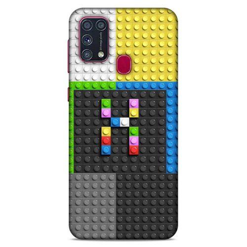 Lopard Samsung Galaxy M31 Uyumlu Kılıf BloX (40) Fit Silikon Kılıf X Harfi