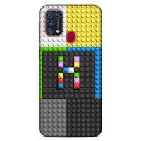 Lopard Samsung Galaxy M31 Uyumlu Kılıf BloX (40) Fit Silikon Kılıf X Harfi