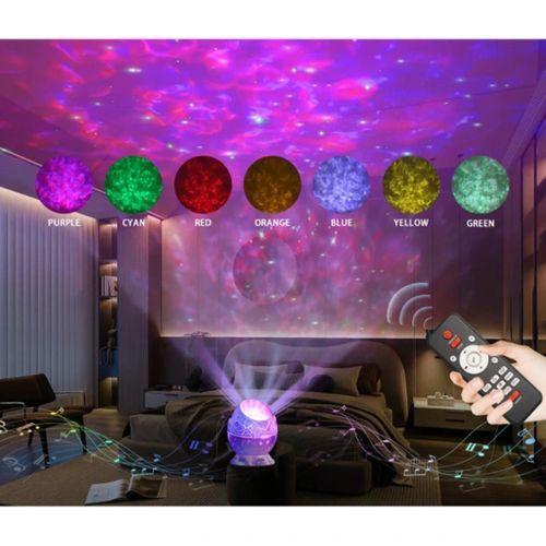 Çatlak Dinozor Yumurtası Tasarımlı Projektörlü Gece Lambası Bluetooth Özellikli