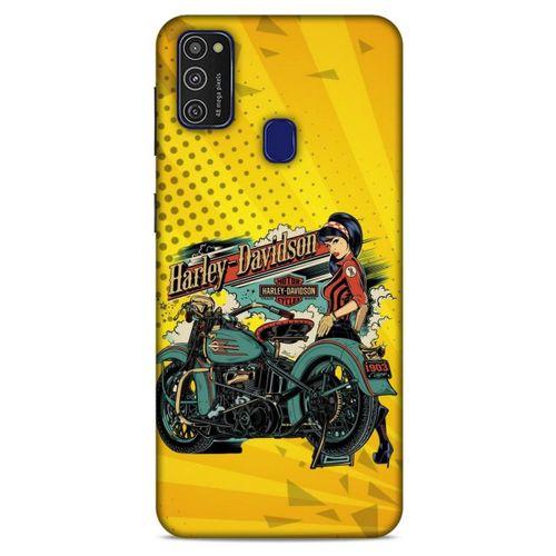 Samsung Galaxy M21 Uyumlu Kılıf Motorsiklet (44) Tough Armor Kılıf Harley