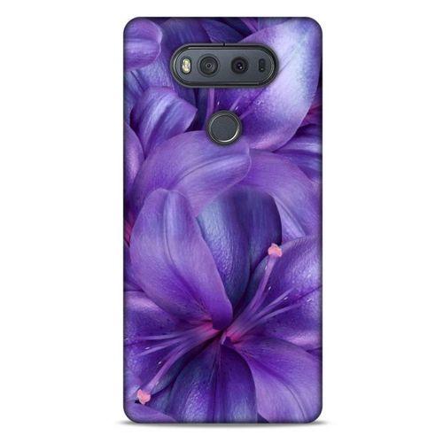 LG K61 Uyumlu Kılıf Mor Delisi (35) Fit Design Kılıf Tomurcuk