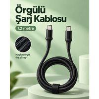Type C To Type C Led Işıklı Şarj Kablosu 1,2 Metre