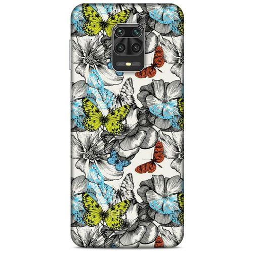 Xiaomi Redmi Note 9S Kılıf Kelebek Etkisi (22) Tam Koruma Kılıfı Cam Göbeği