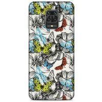 Xiaomi Redmi Note 9S Kılıf Kelebek Etkisi (22) Tam Koruma Kılıfı Cam Göbeği