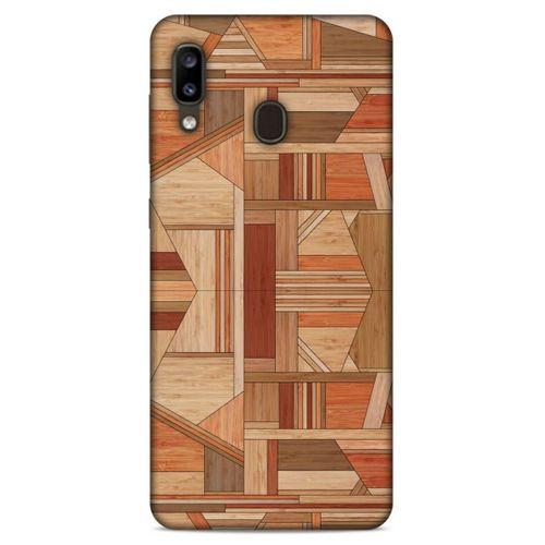 Lopard Samsung Galaxy A20 Uyumlu Kılıf Wood'X (43) Thin Fit Kılıf Baskılı