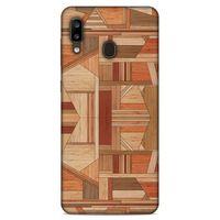Lopard Samsung Galaxy A20 Uyumlu Kılıf Wood'X (43) Thin Fit Kılıf Baskılı