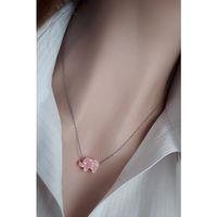 Pembe Fil Resin Taş Kolye