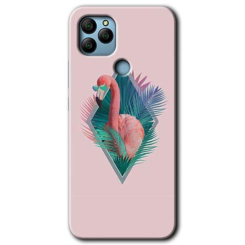 General Mobile GM 22 Kılıf HD Desen Baskılı Arka Kapak - Flamingo