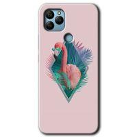 General Mobile GM 22 Kılıf HD Desen Baskılı Arka Kapak - Flamingo