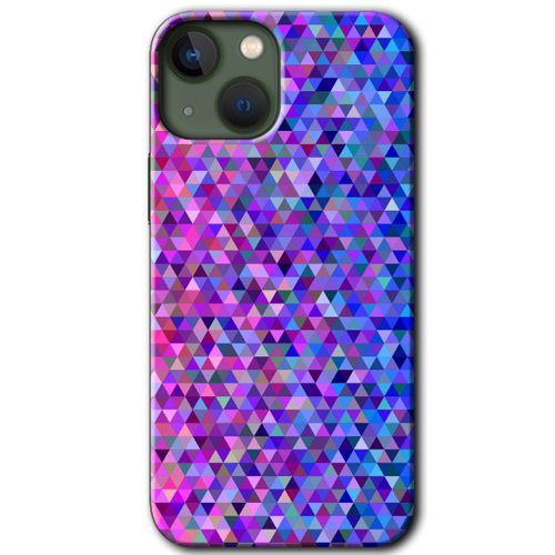 BeRa Aksesuar iPhone 13 Kılıf Baskılı Kapak - Pixel Mozaik +Tam Kaplayan Mat Seramik