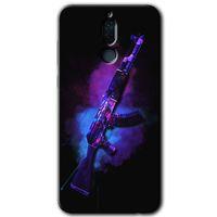 MRCİLETİSİM Huawei Mate 10 Lite Kılıf HD Desen Baskılı Arka Kapak + Temperli Cam - AK