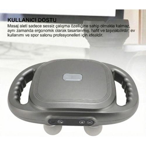 8 Başlıklı Şarjlı Isıtmalı Masaj Aleti