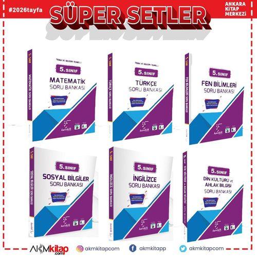 Karekök 5.Sınıf Soru Bankası Seti 6 Kitap