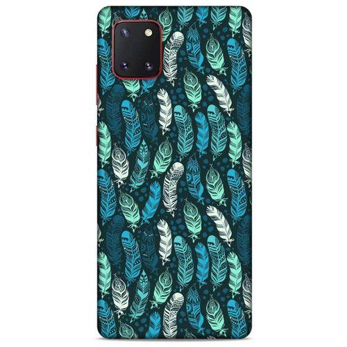 Samsung Galaxy Note 10 Lite Kılıf Desenli Özel Seri Tüyler (46) Core Armor Kılıf